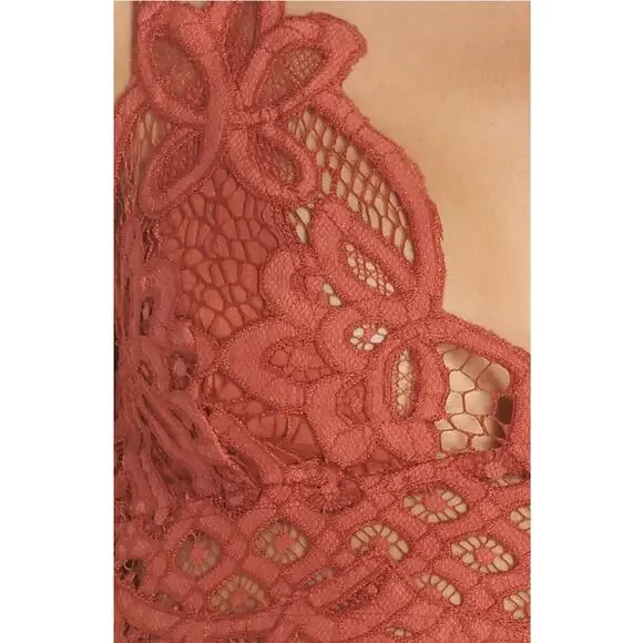 NWT Free People Women's Adella Copper Bralette Size Small - Picture 4 of 5